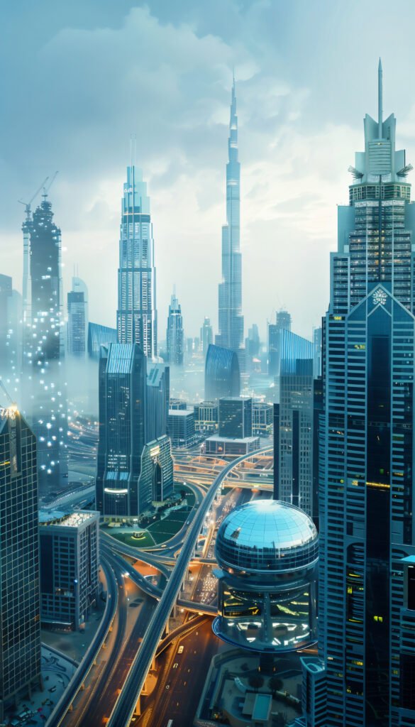 futuristic landscape dubai
